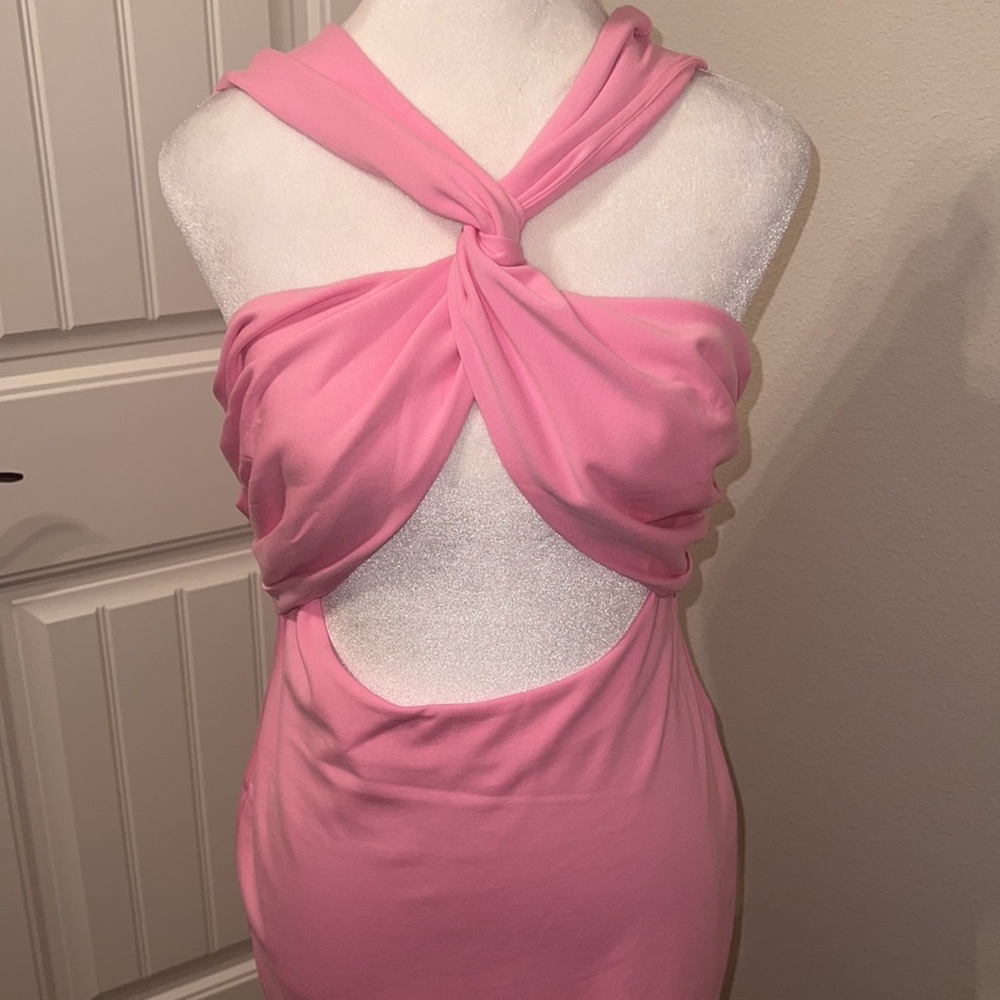 Camila Coelho Annika Mini Dress in Baby Pink - Picture 7 of 9